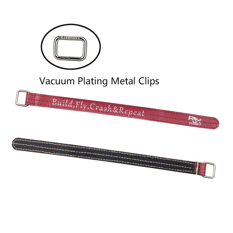 RJX Kevlar Stitched  Battery Strap w/ Metal Buckle– 4 Pack (Width: 16mm Length:150 /180 /200 /210 /220 /225 /230 /250 /300mm)