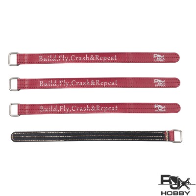 RJX Kevlar Stitched  Battery Strap w/ Metal Buckle– 4 Pack (Width: 16mm Length:150 /180 /200 /210 /220 /225 /230 /250 /300mm)