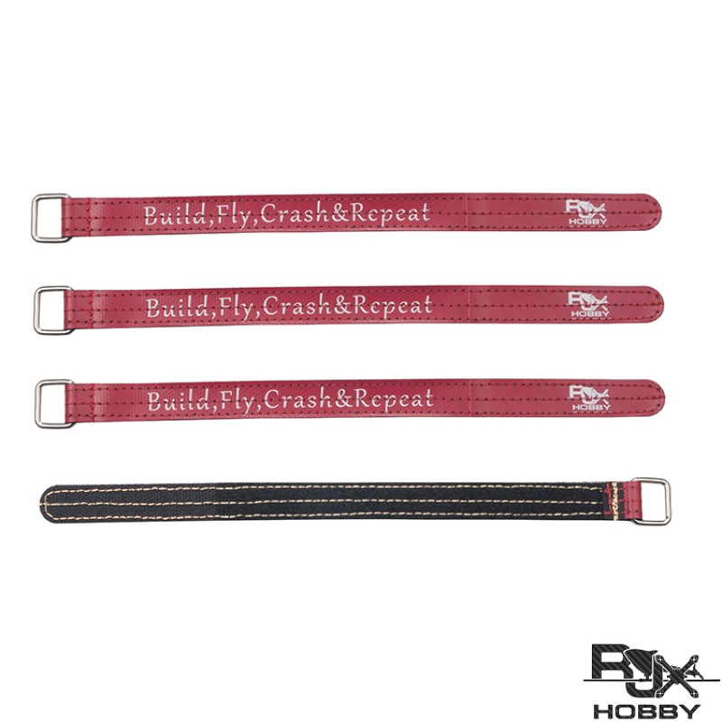 RJX Kevlar Stitched  Battery Strap w/ Metal Buckle– 4 Pack (Width: 16mm Length:150 /180 /200 /210 /220 /225 /230 /250 /300mm)