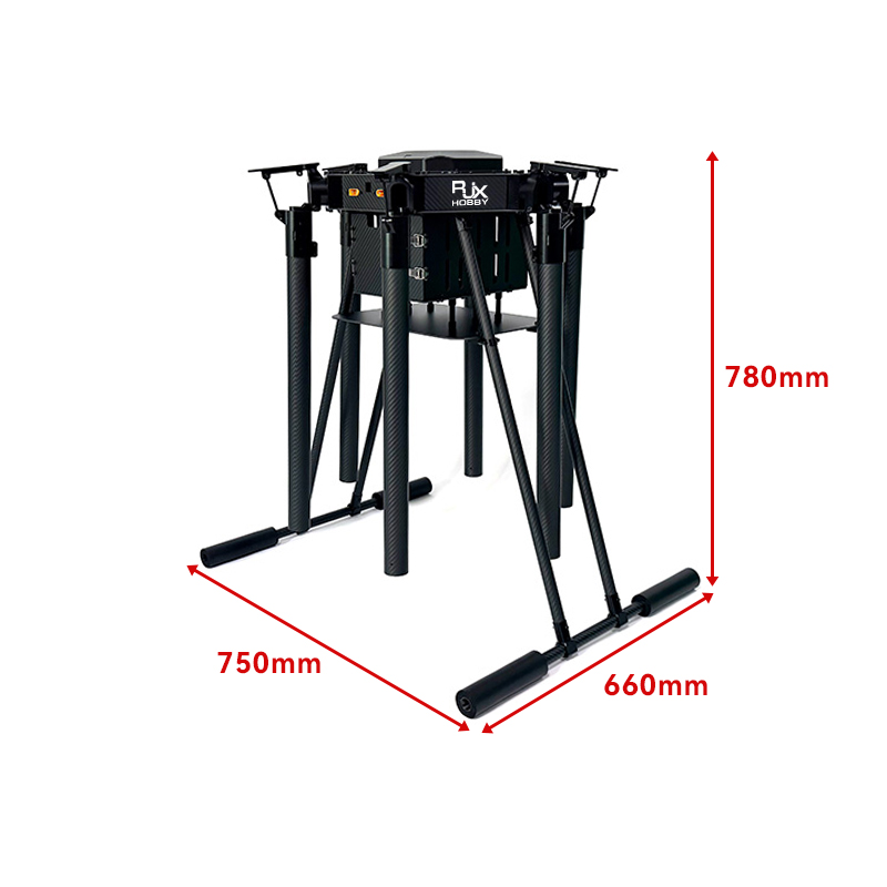RJX1638A 6-Axis Carbon Fiber Umbrella Folding Hexacopter Frame without motor mounts