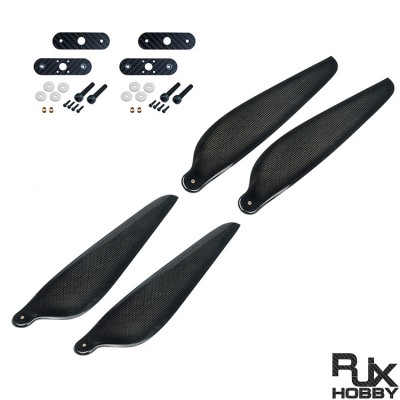 RJXHOBBY 30 x 10.5in carbon fiber folding propeller (continuous/CCW pair) prop male bee, agricultural plant protection uav.