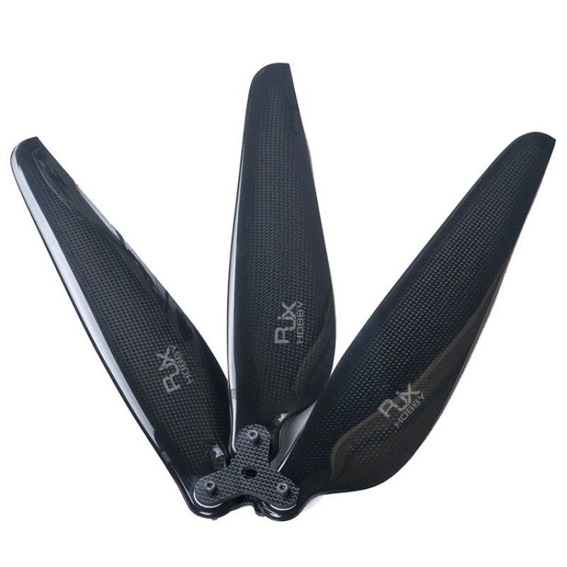 RJXHOBBY Carbon Fiber Folding Propeller – 3 BLADE – 28 x 9.2 (1 set)