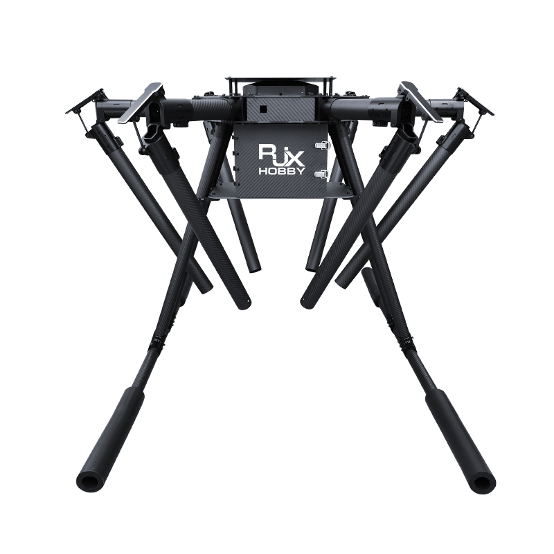 RJX1850A  6-Axis Carbon Fiber Umbrella Folding Hexacopter Frame with upper and below battery tray without motor mounts