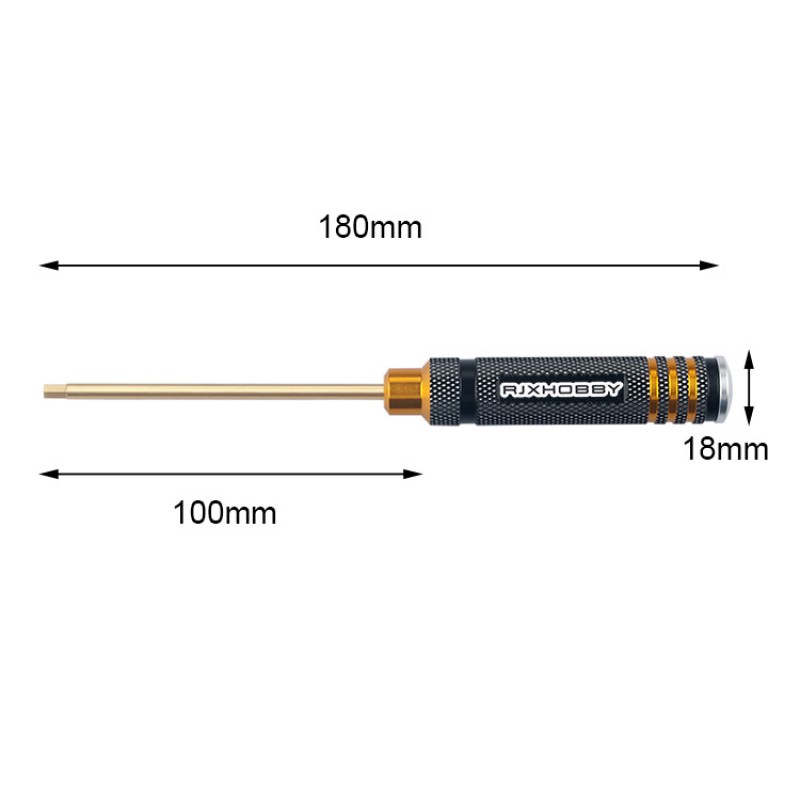 RJX RC Hex Screw driver Tools Kit 0.05", 1/16", 5/64", 3/32"