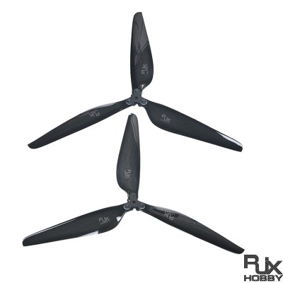 RJX Carbon Fiber Folding Propeller – 3 BLADE – 26 x 8.5 DJI M10 120KV Motor (1 Set)