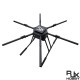 RJX1950A 6-Axis Carbon Fiber Umbrella Folding Hexacopter Frame with upper and below battery tray without motor mounts