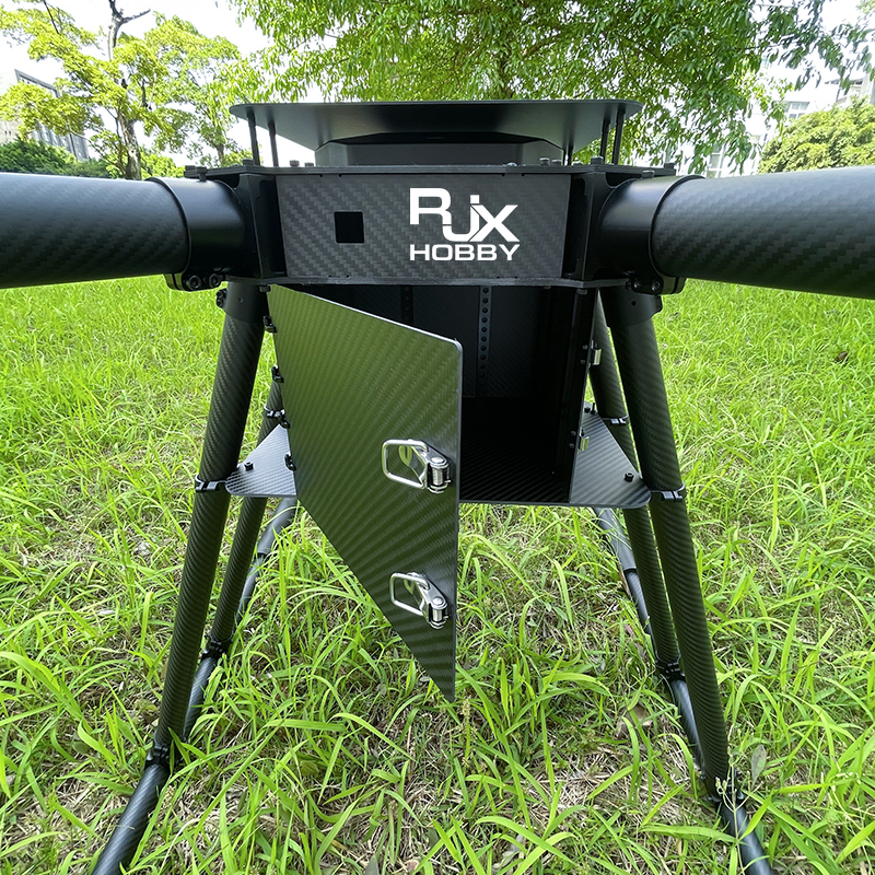 RJX1950A 6-Axis Carbon Fiber Umbrella Folding Hexacopter Frame with upper and below battery tray without motor mounts
