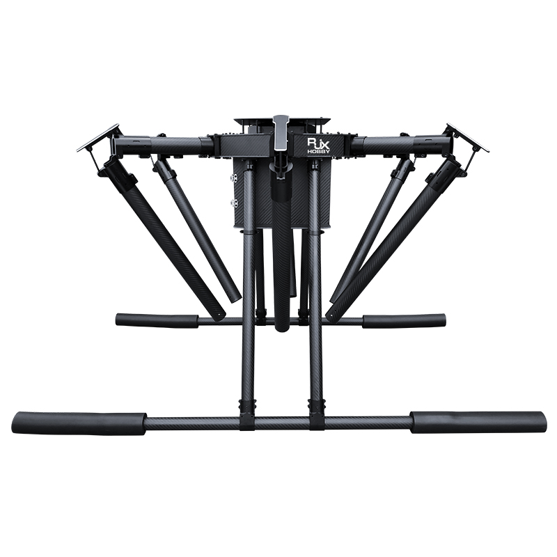 RJX1950A 6-Axis Carbon Fiber Umbrella Folding Hexacopter Frame with upper and below battery tray without motor mounts