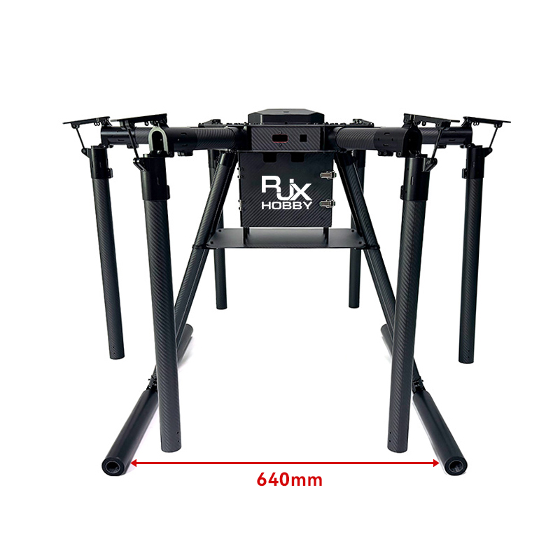 RJX1958A 6-Axis Carbon Fiber Umbrella Folding Hexacopter Frame without motor mounts