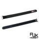 RJXHOBBY 2pcs Kevlar Battery Strap Kevlar Stitching Rubber Grip and Metal Buckle (Width: 20mm Length: 150-400mm)