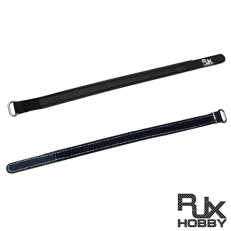 RJXHOBBY 2pcs Kevlar Battery Strap Kevlar Stitching Rubber Grip and Metal Buckle(Width: 12mm Length: 100 -400mm ） ﻿