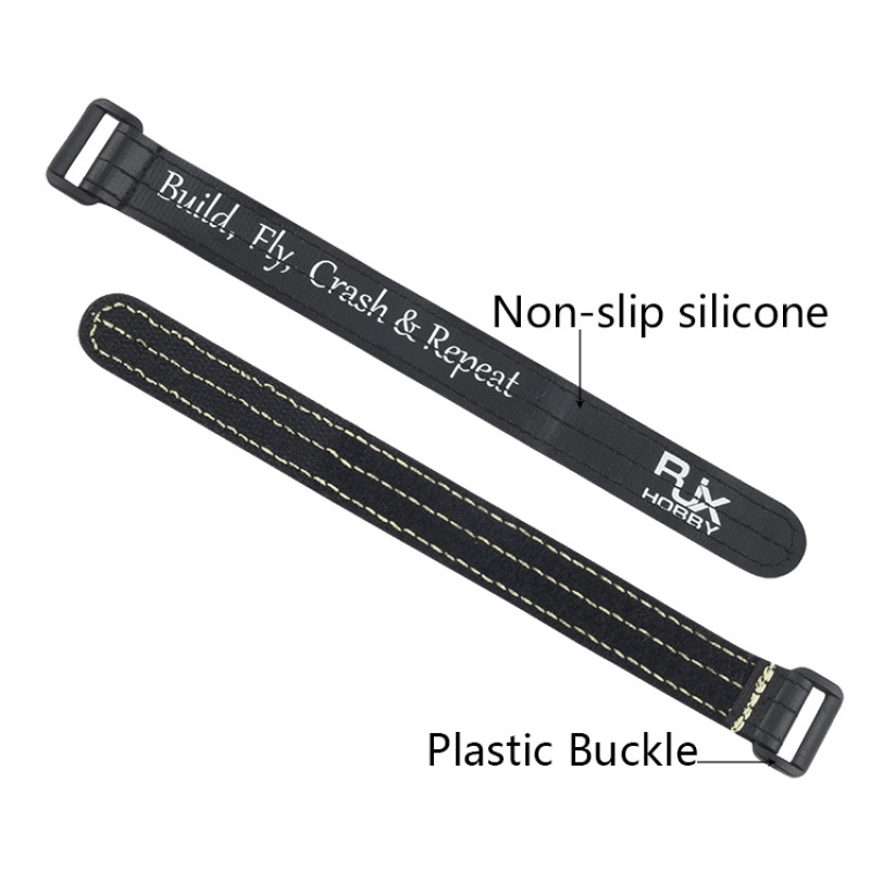 RJX Non-Slip Silicone Battery Straps – 4 Pack(Width: 20mm Length:200 /210 /220 /230 /250 /300mm)