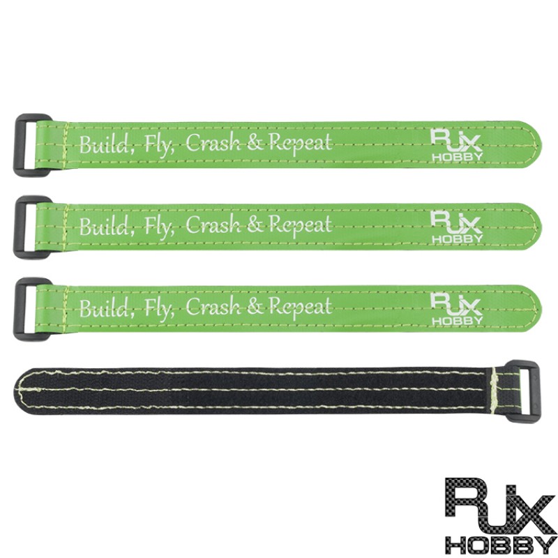 RJX Non-Slip Silicone Battery Straps – 4 Pack(Width: 20mm Length:200 /210 /220 /230 /250 /300mm)