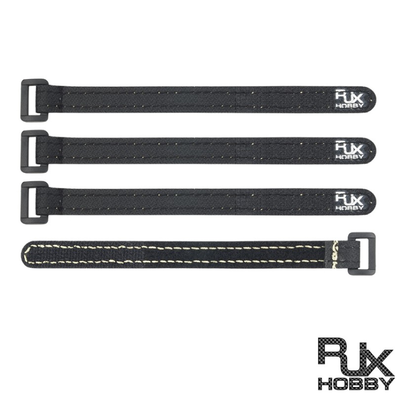 RJXHOBBY 4 Pack Nylon (K)evlar thread stitching Battery Straps(Width: 12mm Length: 100-300mm)