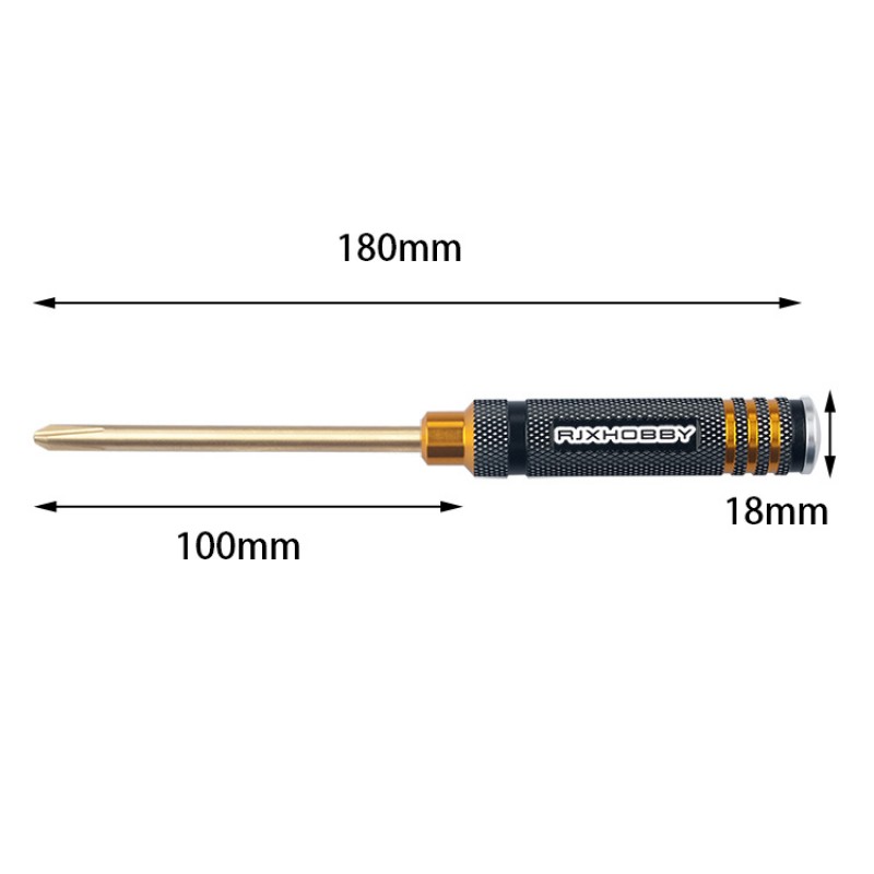 RJX 4pcs Phillips Screwdriver Tools Kit Set 3.0mm 4.0mm 5.0mm 5.8mm for RC FPV Car Boat Airplane