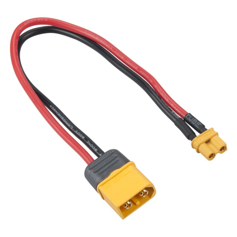 RJXHOBBY XT60 Male & XT30U Female Wireless Adapter 16AWG wire Turnigy Drone FPV Lipo