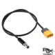RJXHOBBY XT60 Male Bullet Connector to Male DC 5.5mm X 2.5mm DC5525 Rubber Power Cable for TS100 Electric Soldering Iron