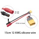 RJXHOBBY XT60 male to XT150 AS150 Female Connector Adapter 15cm 12AWG Wire DJI S1000 S900