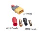 RJXHOBBY XT60 male to XT150 AS150 Female Connector Adapter 15cm 12AWG Wire DJI S1000 S900