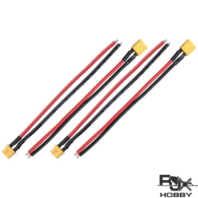 RJXHOBBY 4pcs XT30U Female Male Connector with 150mm 16AWG Silicone Wire for RC LiPo Battery FPV Racing Drone