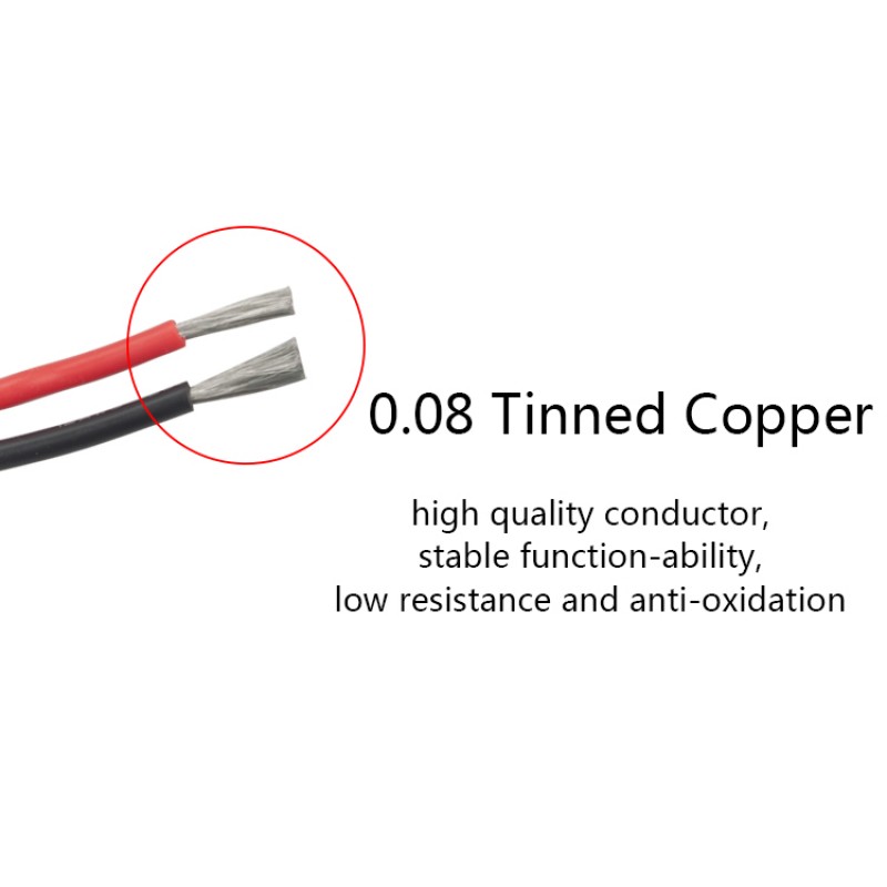 RJXHOBBY 5meters 2 4 6 7 8 9 10 11 12 13 14 15 16 17 18 20 22 24 26 28AWG Extra Soft Silicone Wire Cable