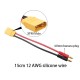 RJXHOBBY Charger Leads XT90 Male Connector to 4mm Banana Plug (15-30cm / 12AWG)