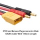 RJXHOBBY Charger Leads XT90 Male Connector to 4mm Banana Plug (15-30cm / 12AWG)