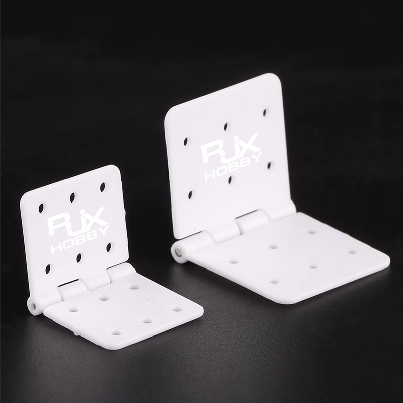 RJXHOBBY 20PCS Small Pinned Nylon Hinge RC Airplane Plane Parts Replacement