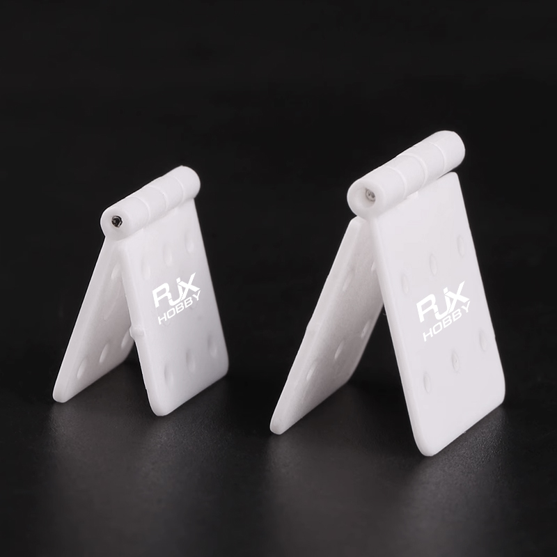 RJXHOBBY 20PCS Small Pinned Nylon Hinge RC Airplane Plane Parts Replacement