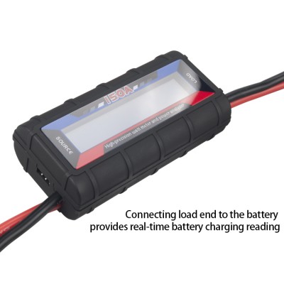 RJXHOBBY 150 Amps Power Analyzer, G.T. Power RC Watt Meter with LCD Screen, for RC, Battery, Solar, Wind Power