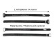 RJX Kevlar Stitched  Battery Strap w/ Metal Buckle– 4 Pack Black(Width: 10mm Length:100 /120 /130 /150 /170 /190 /200mm