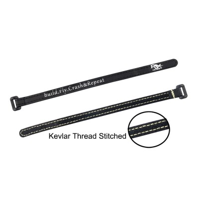 RJX Non-Slip Silicone Battery Straps – 4 Pack Black(Width: 10mm Length:100 /120 /130 /150 /170 /190 /200mm