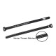 RJX Non-Slip Silicone Battery Straps – 4 Pack Black(Width: 10mm Length:100 /120 /130 /150 /170 /190 /200mm