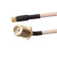RJXHOBBY 60mm RF RG316 Pigtail SMA Female Antenna Connector to MMCX Male Coaxial Cable Adapter Right Angle
