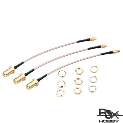 RJXHOBBY MMCX to SMA Female 60mm Low Loss FPV Antenna Extension Cable Antenna Adapter