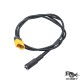 RJXHOBBY XT60 Male Bullet Connector to Female DC 5.5mm X 2.1mm DC5521 Rubber Power Cable