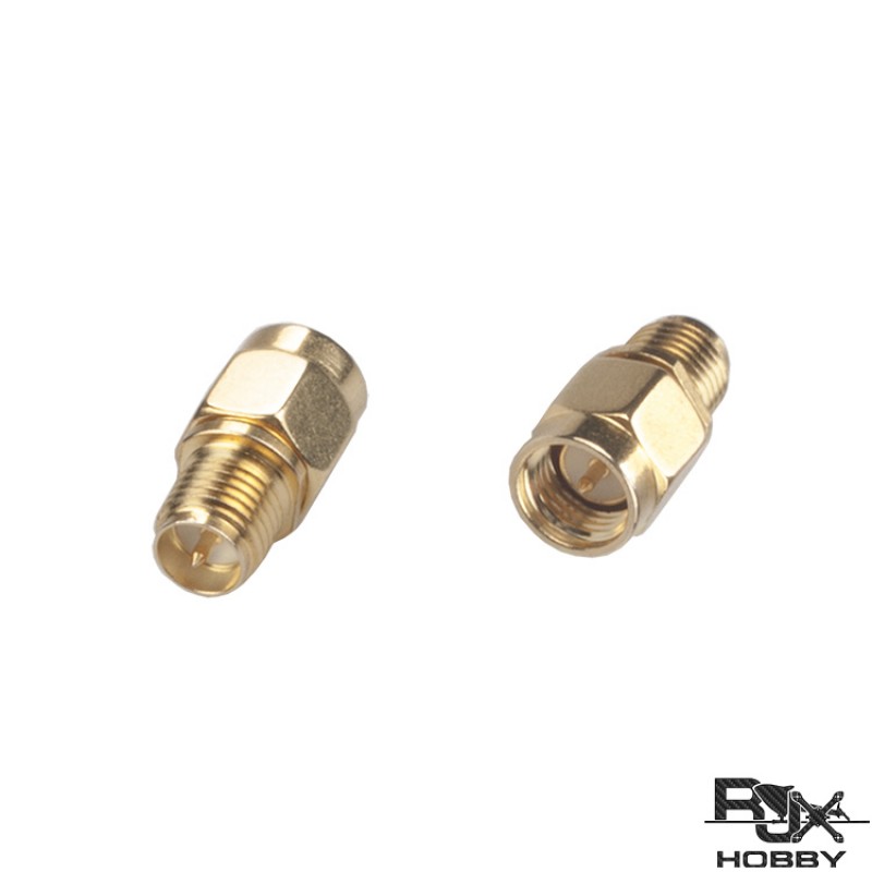 RJXHOBBY 2pcs SMA Male Plug to RP-SMA Female RF coaxial coax adapter