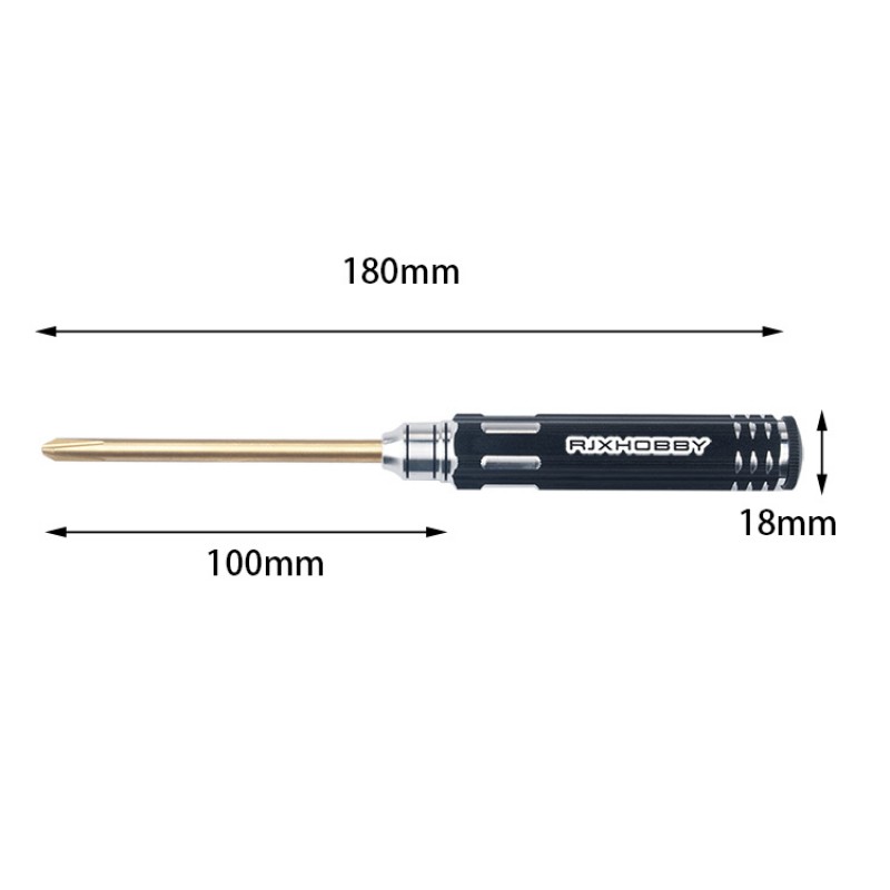 RJX 4pcs Phillips Screwdriver Tools Kit Set 3.0mm 4.0mm 5.0mm 5.8mm for RC FPV Car Boat Airplane