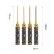 RJX 4pcs Flat Head Screw driver Tools Kit Set 3.0mm / 4.0mm / 5.0mm / 5.8mm for RC Models Car Boat Airplane
