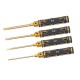 RJX 4pcs Flat Head Screw driver Tools Kit Set 3.0mm / 4.0mm / 5.0mm / 5.8mm for RC Models Car Boat Airplane