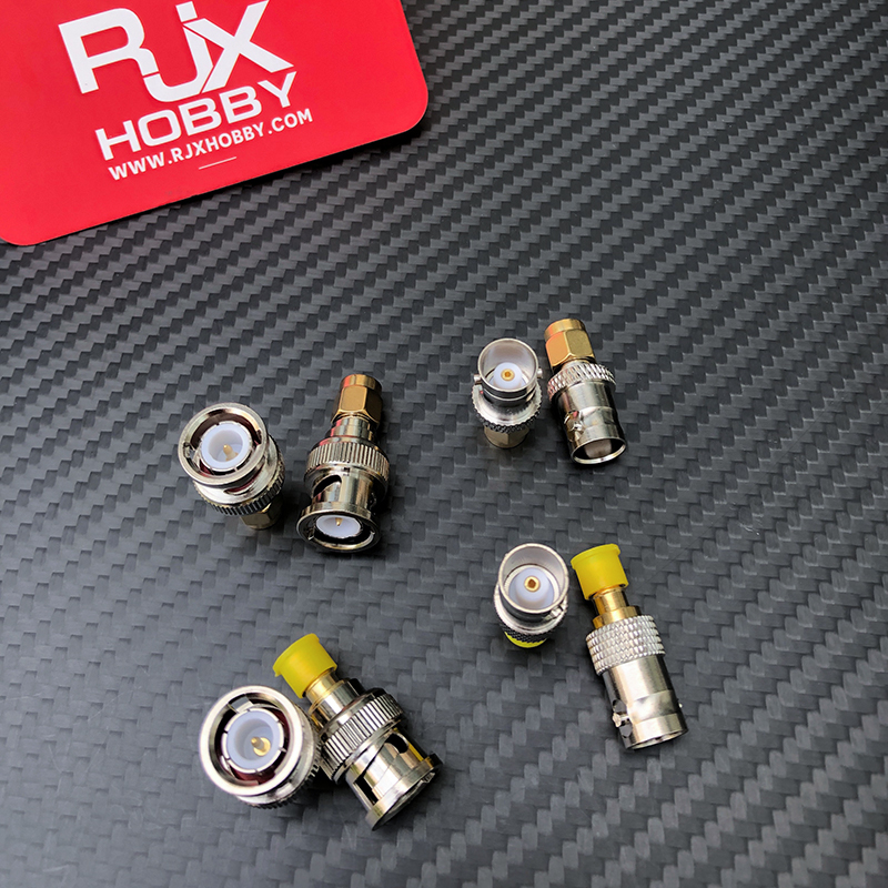 RJXHOBBY 4 pcs SMA to BNC Kits RF Coaxial Adapter Male Female Coax Connector 