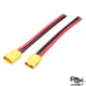RJXHOBBY 2pcs XT90 Plug Male Female Connector with 150mm 10AWG Silicon Wire for RC Lipo Battery FPV Drone