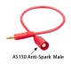 RJXHOBBY XT150 AS150  Anti-Spark Male to 4mm Bullet Banana plug Battery Charging Leads 300mm 12AWG