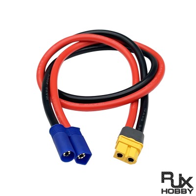 RJXHOBBY EC5 Male To XT60 Female Conversion Adapter 10AWG  for Lipo Battery
