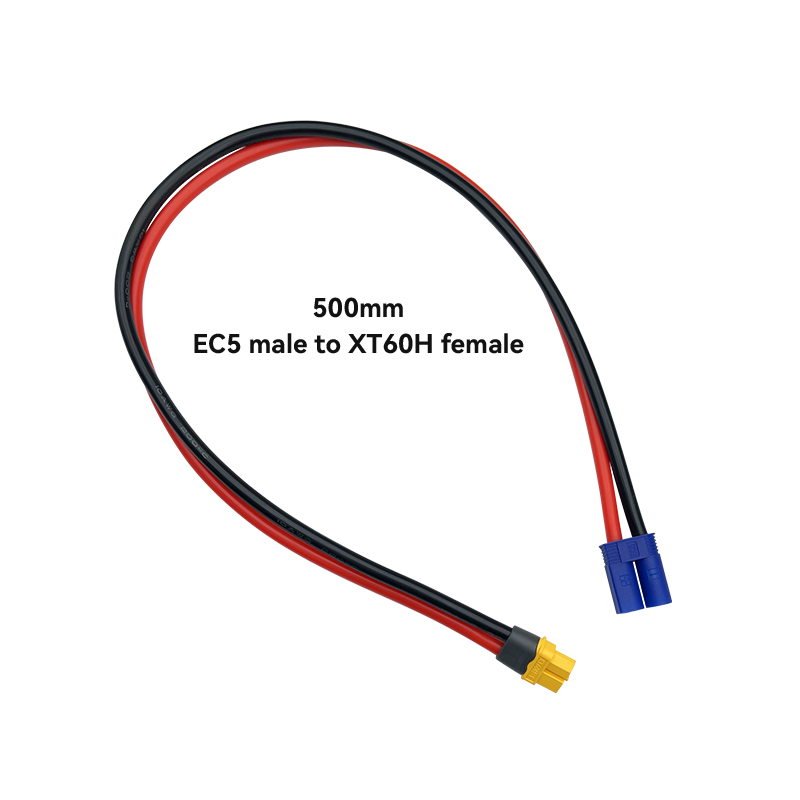 RJXHOBBY EC5 Male To XT60 Female Conversion Adapter 10AWG  for Lipo Battery