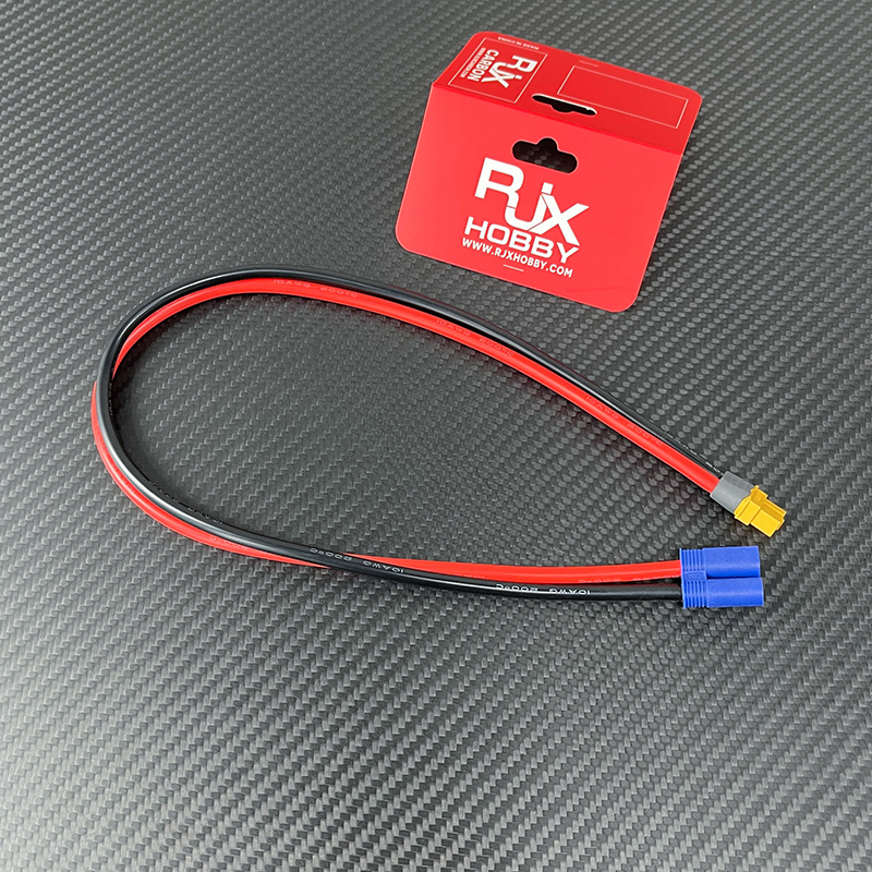RJXHOBBY EC5 Male To XT60 Female Conversion Adapter 10AWG  for Lipo Battery