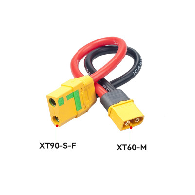  RJXHOBBY XT90-S Anti Spark Female to XT60 Male 10AWG 150mm Wire For RC model battery