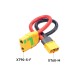  RJXHOBBY XT90-S Anti Spark Female to XT60 Male 10AWG 150mm Wire For RC model battery