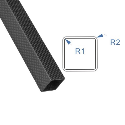 RJX Rectangular carbon fiber pipe customized outer diameter