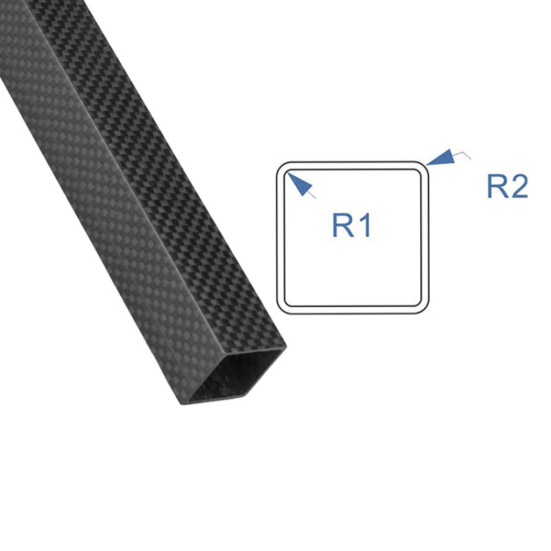 RJX Rectangular carbon fiber pipe customized outer diameter